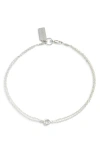 Set & Stones Lennan Love Knot Double Strand Bracelet In Silver