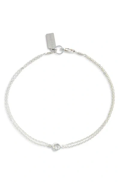 Set & Stones Lennan Love Knot Double Strand Bracelet In Silver