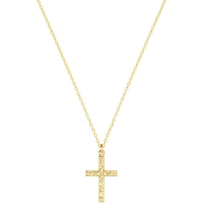 Set & Stones Levi Cross Necklace In Gold