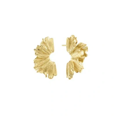 Set & Stones Lilah Flower Earrings In Gold