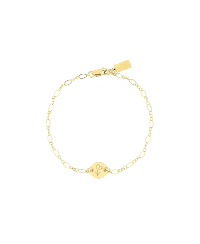 Set & Stones Lily Birth Flower Bracelet In Gold