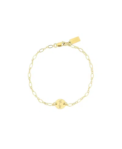Set & Stones Lily Birth Flower Bracelet In Transparent