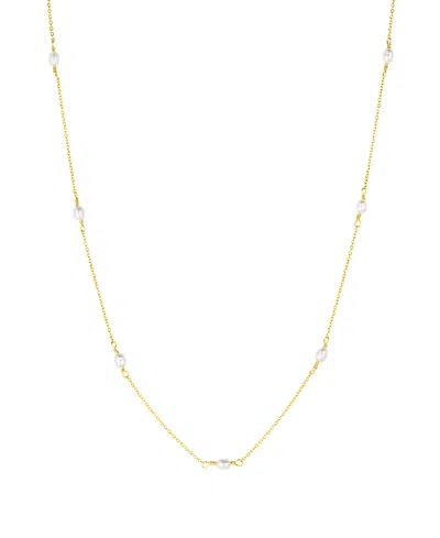 Set & Stones Madeline Pearl Necklace In Gold