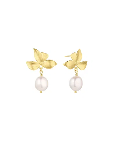 Set & Stones Maeve Pearl Earrings In Gold