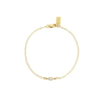 Set & Stones Marquise Birthstone Bracelet In Gold