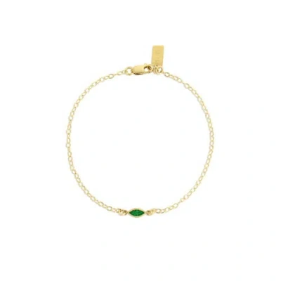 Set & Stones Marquise Birthstone Bracelet In Gold