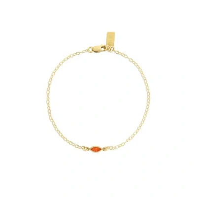 Set & Stones Marquise Birthstone Bracelet In Gold