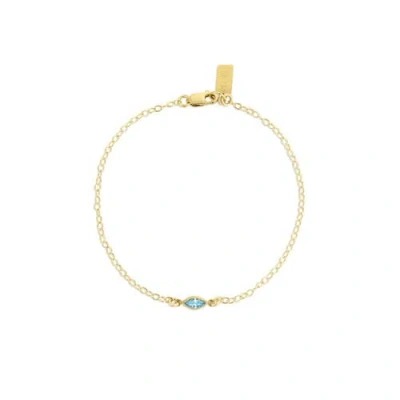Set & Stones Marquise Birthstone Bracelet In Gold