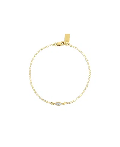 Set & Stones Marquise Birthstone Bracelet In Gold