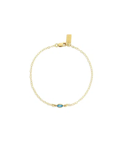 Set & Stones Marquise Birthstone Bracelet In Gold