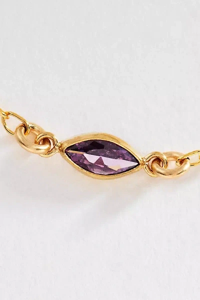 Set & Stones Marquise Birthstone Bracelet In Gold