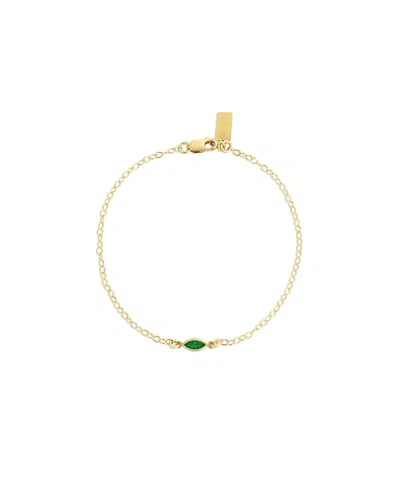 Set & Stones Marquise Birthstone Bracelet In Gold