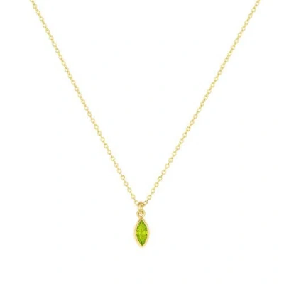 Set & Stones Marquise Birthstone Charm Necklace