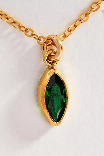 Set & Stones Marquise Birthstone Charm Necklace In Multi