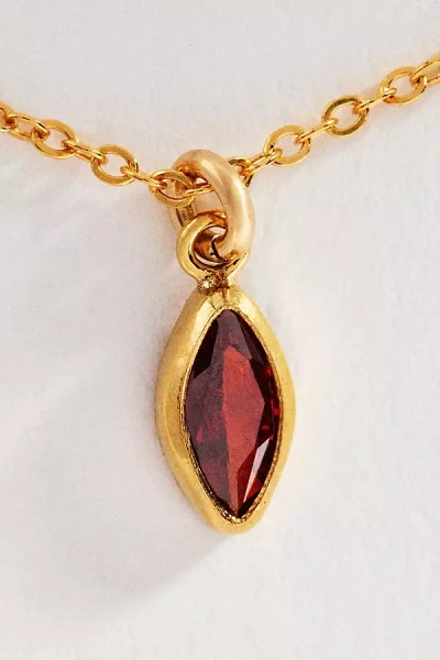 Set & Stones Marquise Birthstone Charm Necklace In Multi