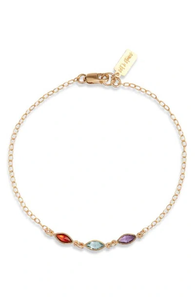 Set & Stones Marquise Multi Birthstone Bracelet