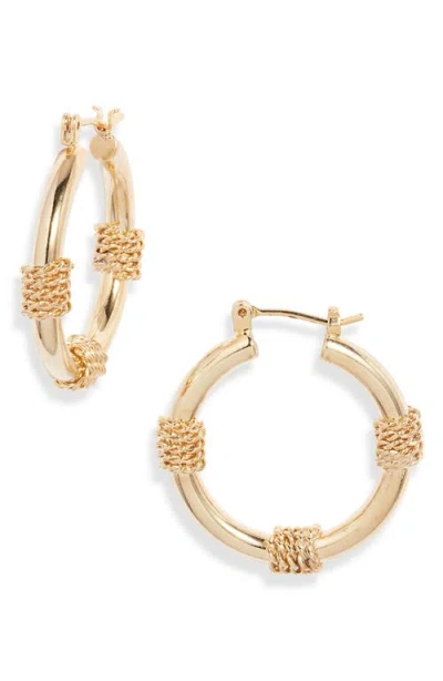 Set & Stones Martina Hoops In Gold