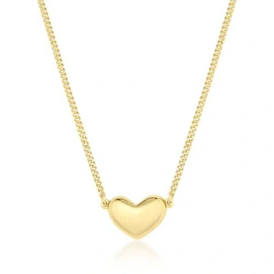 Set & Stones Mila Heart Necklace In Yellow