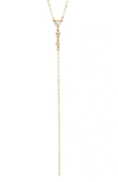 Set & Stones Miley Lariat Necklace In Gold
