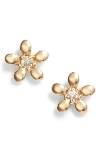 Set & Stones Moscow Diamond Stud Earrings In Gold