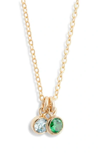Set & Stones Multi Birthstone Charm Necklace