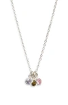 Set & Stones Multi Birthstone Charm Necklace