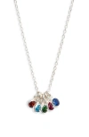 Set & Stones Multi Birthstone Charm Necklace