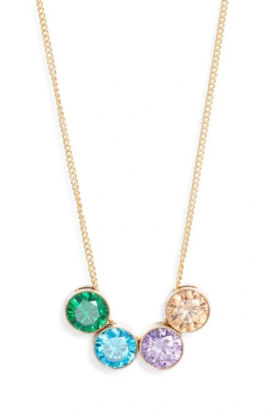 Set & Stones Multibirthstone Pendant Necklace In Gold