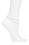 Set & Stones Palmer Anklet In Gold