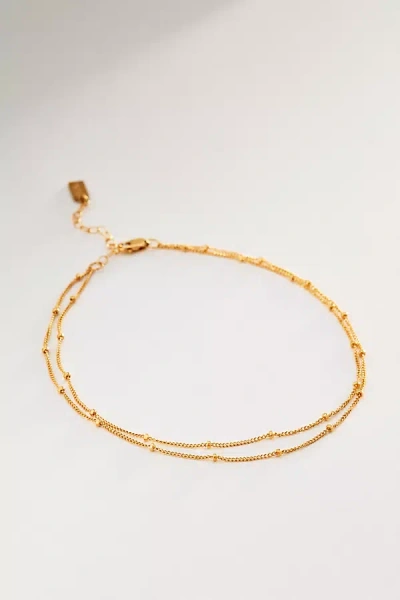 Set & Stones Palmer Anklet In Gold