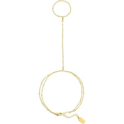Set & Stones Palmer Hand Chain In Gold