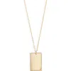 Set & Stones Goldie Initial Tag Pendant Necklace In Gold/f
