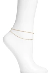 Set & Stones Quincy Anklet In Gold
