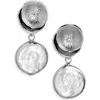 Set & Stones Reese Freshwater Pearl Drop Earrings In Silver