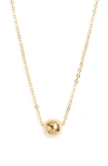 Set & Stones Reina Bead Pendant Necklace In Gold