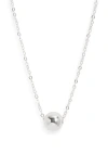 Set & Stones Reina Bead Pendant Necklace In Silver