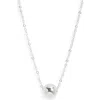 Set & Stones Reina Bead Pendant Necklace In White