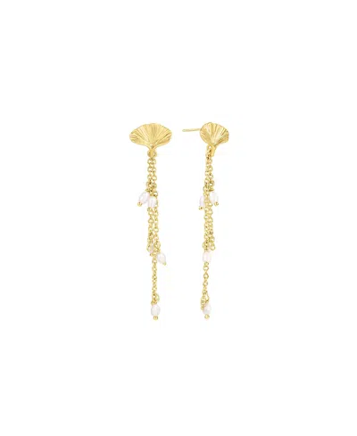 Set & Stones Rene Pearl Earrings In Gold