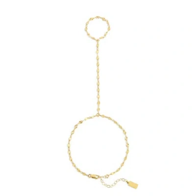 Set & Stones Rio Hand Chain In Gold