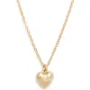 Set & Stones Romee Heart Pendant Necklace In Gold