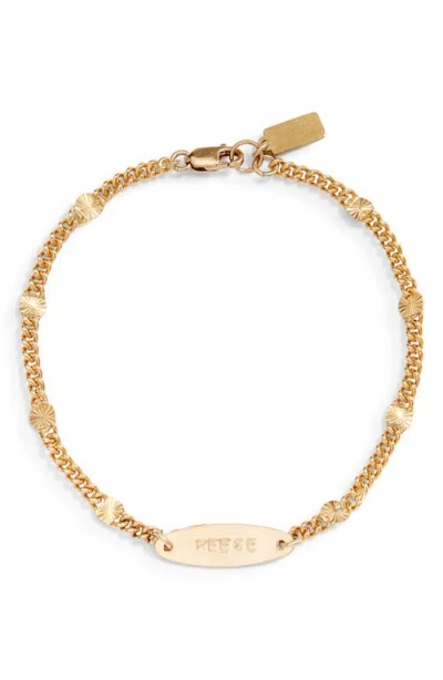 Set & Stones Rosie Engravable Id Tag Bracelet