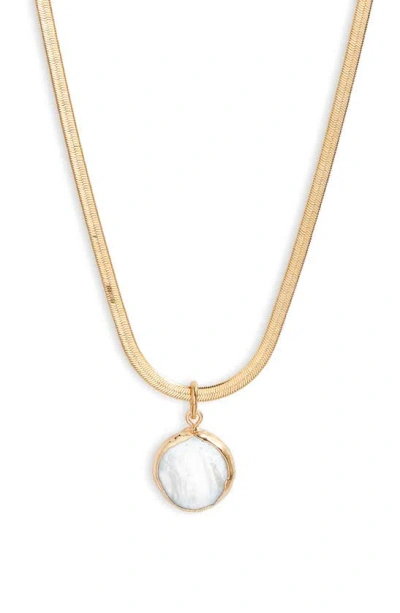 Set & Stones Serina Pendant Necklace In Gold