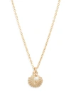 Set & Stones Shelly Pendant Necklace In Gold