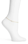 Set & Stones Something Blue Anklet In Gold