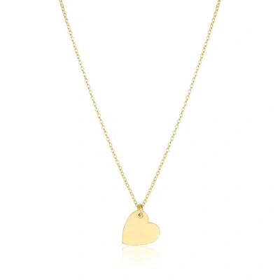 Set & Stones Sophia Heart Necklace In Gold