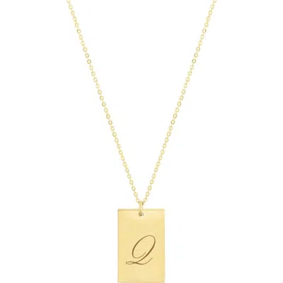 Set & Stones Stella Initial Necklace In Brown