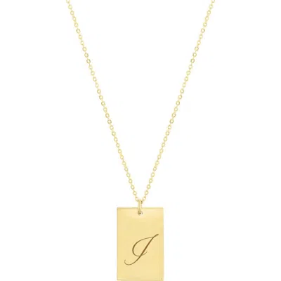 Set & Stones Stella Initial Necklace In Brown