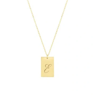 Set & Stones Stella Initial Necklace In Burgundy