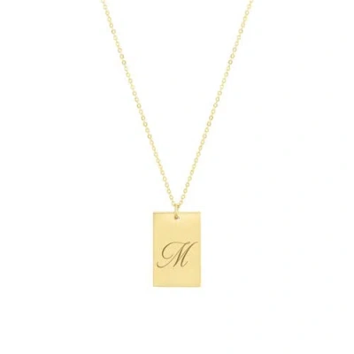 Set & Stones Stella Initial Necklace In Gold