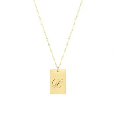 Set & Stones Stella Initial Necklace In Gold